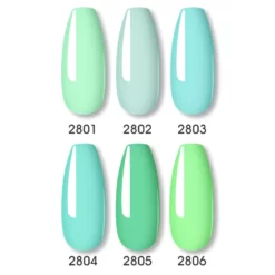 rosalind geliniai lakai blue žalia green, gelinio lakavimo rinkinys