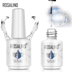 Patvarus Viršutinis Gelinio Lako Sluoksnis Rosalind Diamond Top Coat, 15ml (RHDTOP)