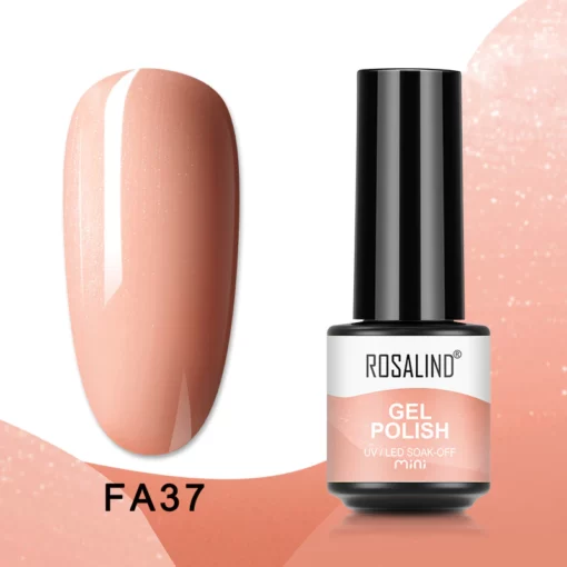Rosalind Blizgus Gelinis Lakas LED/UV 5ml - Rausvas (FA37)