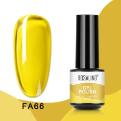 Rosalind Crystal Glaze Gelinis Lakas LED/UV 5ml – Geltonas (FA66)